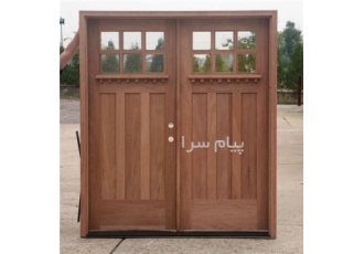 ساخت درب تمام چوب ورودی ساختمان