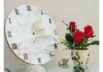 ساعت رزینی طرح مرمر سفید ساعت رزینی طرح مرمر سفید تحولی نو در دکوراسیون
