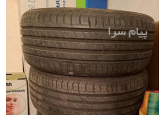 فروش سه حلقه لاستیک سایز ۲۱۵/۵۰/۱۷ در حد نو دست دو هست سایز 215 50 17