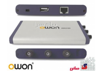 کارت اسیلوسکوپ ۲۵ مگاهرتز دو کاناله USB isolated مدل VDS ۱۰۲۲ I ساخت کمپانی OWON هنگ کنگ