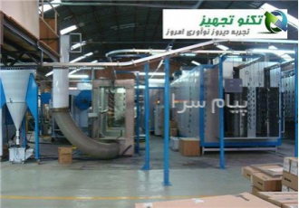 مشاوره و ساخت تجهیزات خط رنگ پودری الکترو استاتیک در تهران کابین آبشار