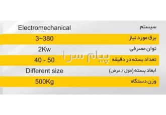 دستگاه بسته بندی ویفر مانژ در مشهد دستگاه بسته بندی ویفر مانژ مناسب جهت