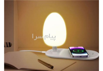 شارژر وایرلس و چراغ رومیزی Y۳ توان ۱۵ وات الدینیو LDNIO در تهران دارای