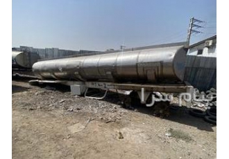 تانکر تریلر استیل ۳۱۶ در تهران فروش تانکر استیل 316 و 304 سالم در فرم