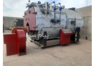 دیگ بخار ۷ تن استاندارد سالم ایمن و آماده استارت در کرج دیگ بخار 7 تن