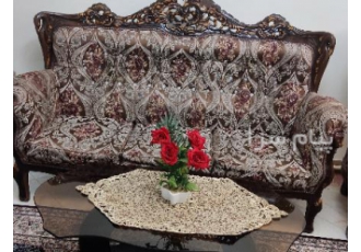 مبل کلاسیک استیل در تهران مبل کلاسیک استیل 9 نفره سالم در حد نو میز