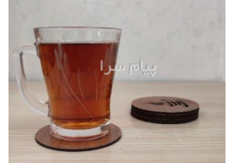 زیر لیوانی MDF در تهران جنس MDF ام دی اف 3 MIL تعداد 6 عدد شما میتوانید