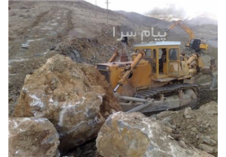 انجام عملیات خاکبرداری بابولدزر155کوماتسو