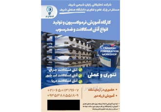 آموزش فرمول تولید انواع آنتی اسکالانت و ضدرسوب رایان شیمی شریف در تهران