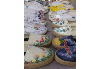 ورکشاپ نقاشی روی پارچه همراه چاپ استنسیل و دستی در تهران نقاشی روی