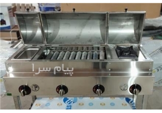 فروش باربیکیو/ باربیکیو باغ ویلا در کرج جنس بدنه از استیل مرغوب درب