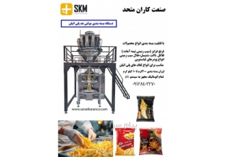 دستگاه بسته بندی فرنچ فرایز(سیب زمینی نیمه آماده ) در کرج دستگاه بسته