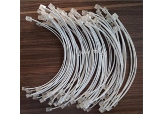 سیم خط تلفن سوکت دار ۲۰ سانتی در اصفهان سیم تلفن دو سر سوکت مدل Rj11
