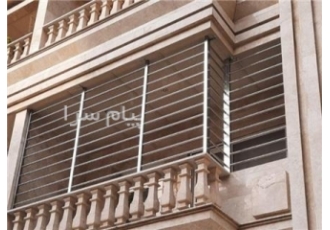 نرده استیل حفاظ استیل و نرده شیشه ای در کرج نصب انواع نرده استیل حفاظ