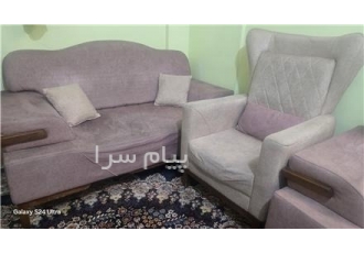 مبل کارکرده زیر قیمت فروشی در تهران یک دست مبل کارکرده هفت نفره به فروش
