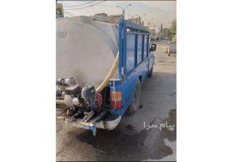 آبرسانی با تانکر ۲ هزار لیتری (نیسان) پردیس بومهن در پردیس و بومهن آب