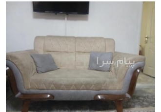 مبل ۷ نفره در تهران مبل 7 نفره طوسی کرم فروش به علت کمبود جا تخفیف پای