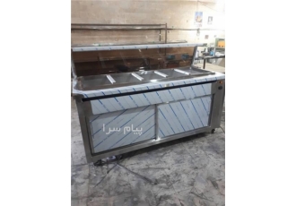 تولید کانتر گرم سفارشی با تعداد لگن و ابعاد دلخواه در تهران کانتر گرم