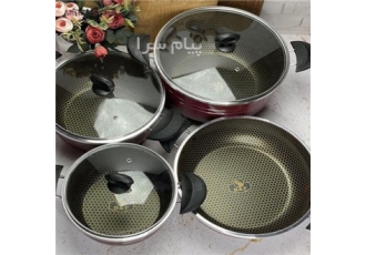 سرویس قابلمه و تابه لانه زنبوری ۷ پارچه هلنا ویژگی های سرویس پخت و پز